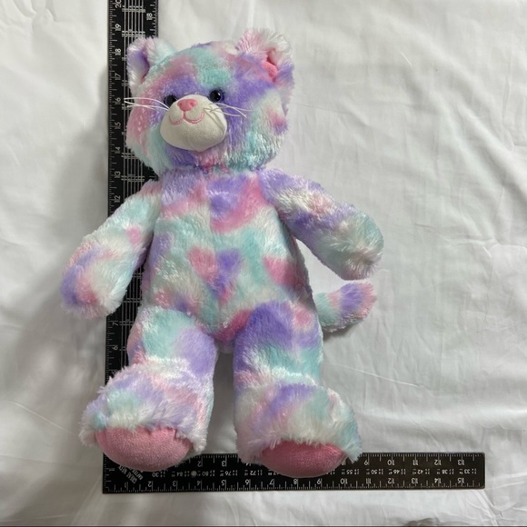 Build A Bear Stuffed Pastel Swirl Kitty Cat - Picture 10 of 10